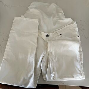 Women’s Maternity White Jeans